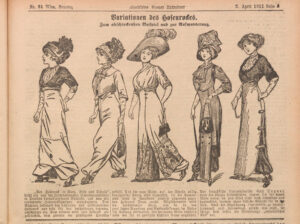 „Zum abschreckenden Beispiel und zur Aufmunterung.“ (Illustrirtes Wiener Extrablatt, 2. April 1911)